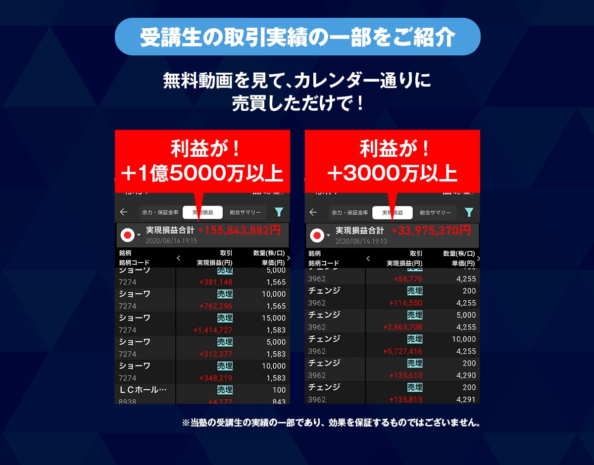 取引実績のご紹介