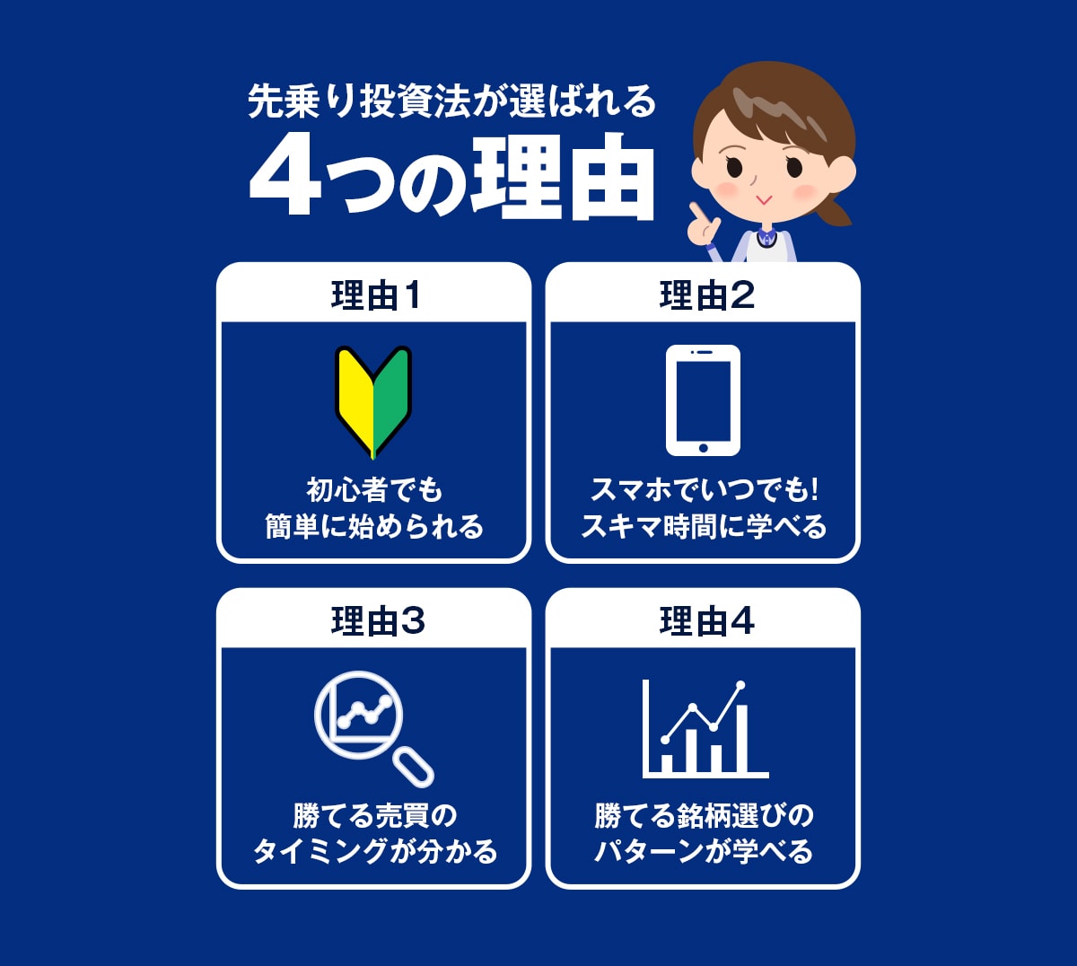 先乗り投資法が選ばれる４つの理由